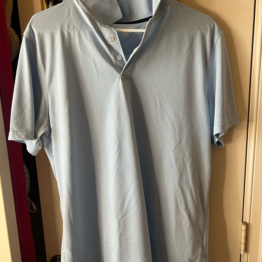 Men’s baby blue golf shirt